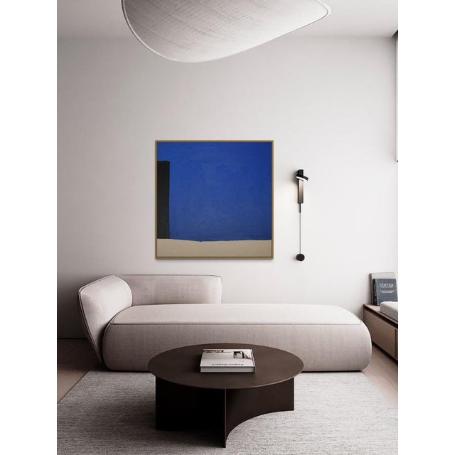 Early 21st Century Bodasca, Abstract Trio in Cobalt Blue, 2025, Acrylic on Canvas For Sale - Image 5 of 10