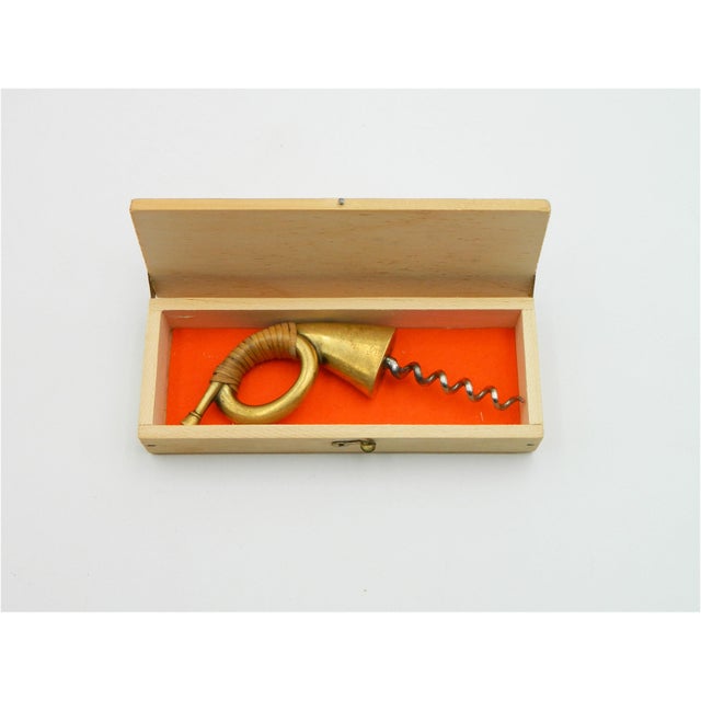 Beige Corkscrew Posthorn 4359 by Carl Auböck for Werkstätte Carl Auböck, 1970s For Sale - Image 8 of 15
