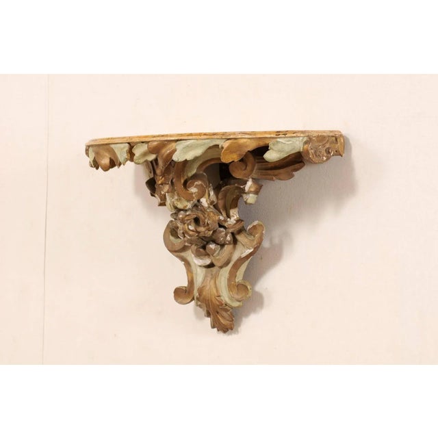 Italian Italian Carved Wall-Mounted Shelf For Sale - Image 3 of 8