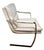 Mid-Century Modern A Set of Six Mid-Century Modern Leather and Flat-Bar Chrome Lounge Chairs For Sale - Image 3 of 15