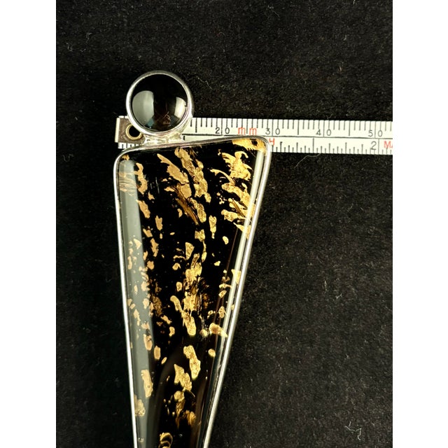 Sterling Silver Designer Jewelry. Signed Pendant Brooch "Godess Millennium" by Barbie Koncher For Sale - Image 10 of 12