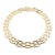 Late 20th Century Cartier Five-Row Gentiane Rice Wide Yellow Gold Link Necklace For Sale