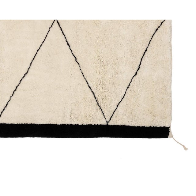Hand-Knotted Moroccan Wool Rug | 11'6" X 8'4" | One of a Kind For Sale - Image 6 of 8