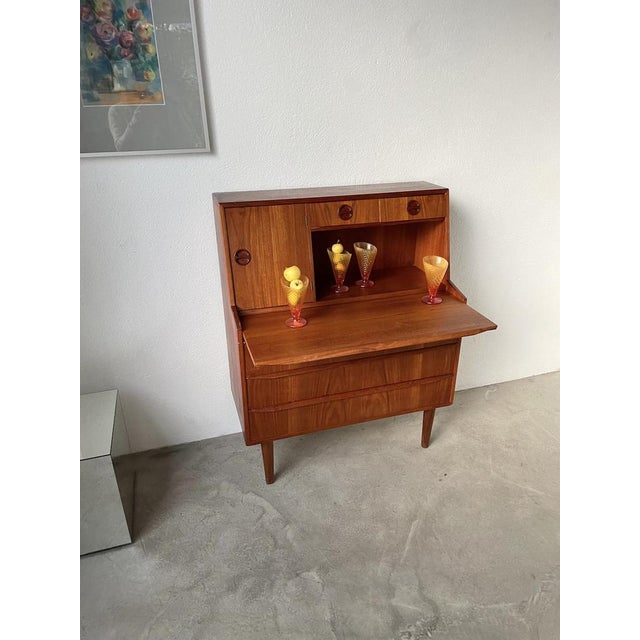 Danish Teak Secretary, 1960s For Sale - Image 4 of 18