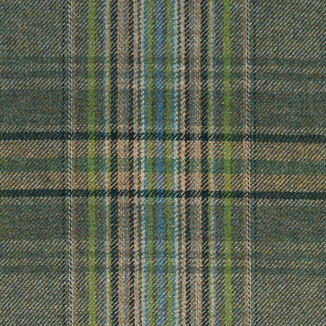 Traditional Schumacher Campbell Plaid Fabric In Forest For Sale - Image 3 of 6