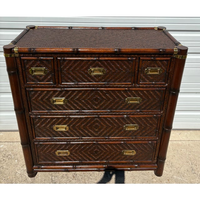 1990s Ralph Lauren Vintage Senegal Campaign Chest of Drawers. For Sale - Image 5 of 12