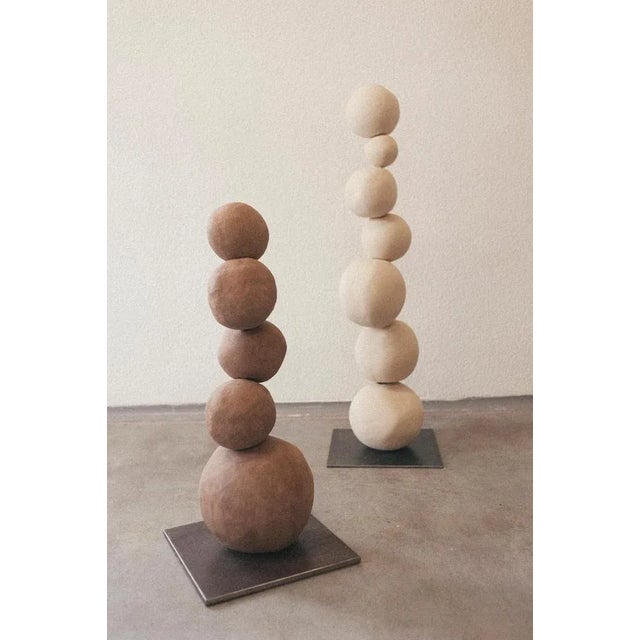 Looking for equilibrium sculpture by mcb ceramics unique piece. Dimensions: d 20 x h 55 cm. Materials: ceramic. Numerated...