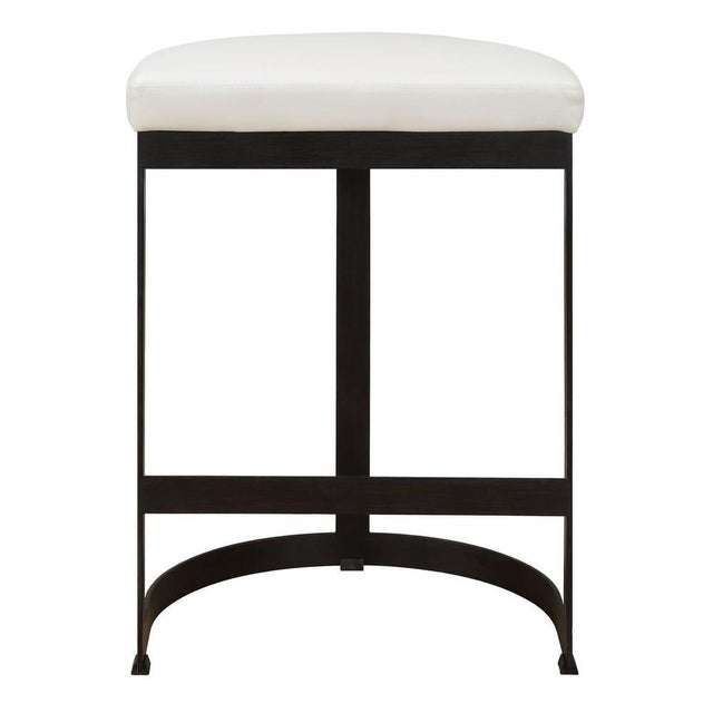 Black & White Counter Stool For Sale In Sacramento - Image 6 of 8