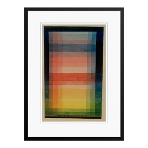 Paul Klee 'Architecture of the Plane' Archival Pigment Print Framed in Black Reproduction