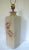 Striking one of a kind studio art pottery lamp in a tall rectangular form with incised circles and layered abstract ribbon...