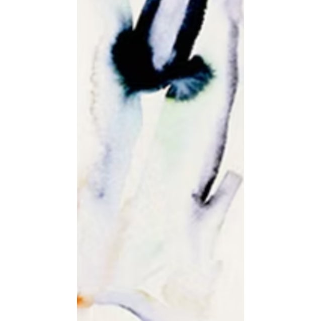 "With Me", Original Watercolor on Paper, by Joe Ginsberg. Ivory, Shades of Dusty Turquoise, Grey Lavender, Green, Puce, Sienna, Rose and Indigo. For Sale - Image 4 of 5