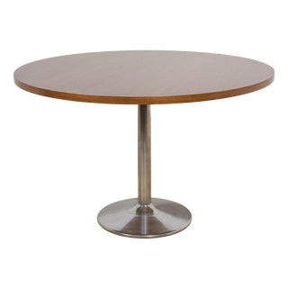 Mid-Century Modern Teak Round Dining Table, Denmark, 1970s For Sale