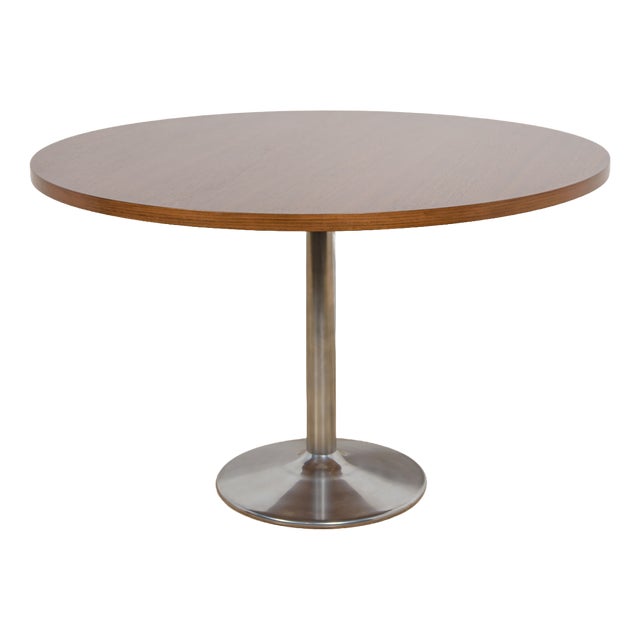Mid-Century Modern Teak Round Dining Table, Denmark, 1970s For Sale