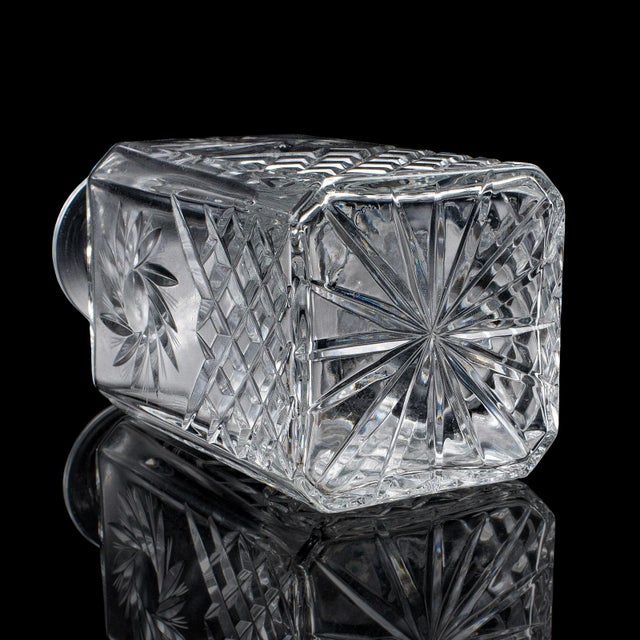 Vintage Whiskey Decanter, English, Cut Glass, Scotch, Brandy, Spirits, c.1975 For Sale - Image 9 of 12