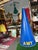 Large Vintage Blue Megaphone For Sale In Atlanta - Image 6 of 8