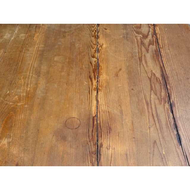 Danish Modern, Brutalist Dining Table, Stained Pine, Denmark, 1960s For Sale - Image 15 of 18