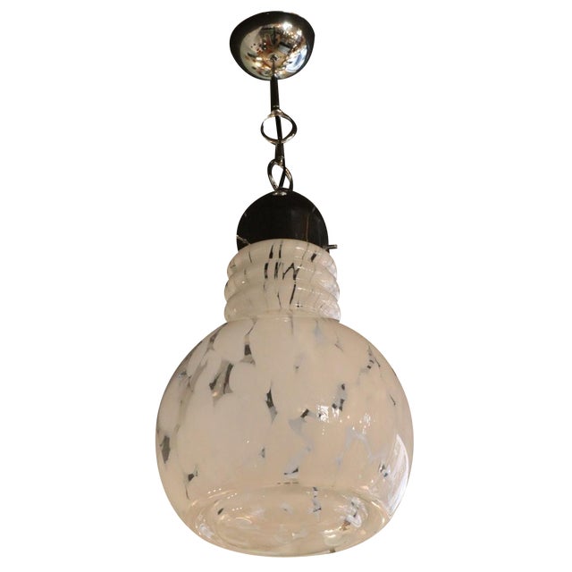 Italian Vintage Ceiling Lamp in Murano Glass, 1970 For Sale