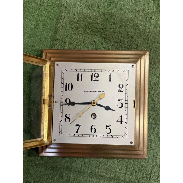 1920s Manning Bowman Art Deco Machine Age Wall Clock For Sale - Image 12 of 12