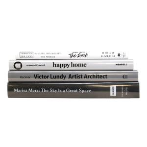 Decorative Books - Granite Ombré Coffee Table Stack - 4 Grey Books