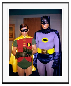 Batman and Robin, 1967 / 2022, Colour Archival Pigment Print