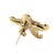 Modern 18k Yellow Gold Big Starfish Pin For Sale - Image 3 of 4