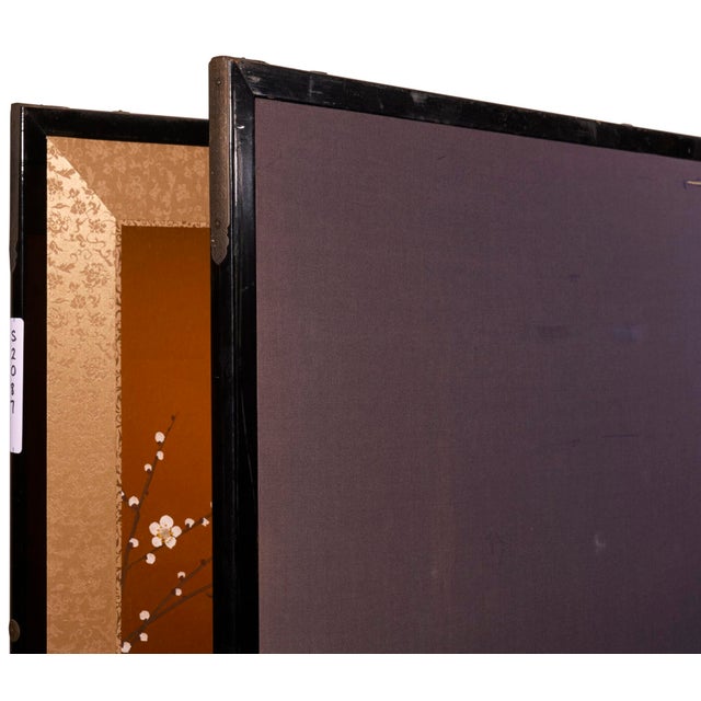 Gold Japanese Two Panel Screen: “Autumn Day in the Year 1931 (Xinwei)” For Sale - Image 8 of 10