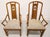 Late 20th Century Thomasville Mystique Collection Walnut Asian Dining Armchairs - Set of 6 For Sale - Image 5 of 12