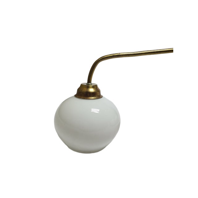 Art Deco Wall Lamp in Metal, Poland, 1950s For Sale - Image 6 of 8