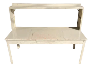Industrial Steel Work Table Desk by Lyon Metal Products