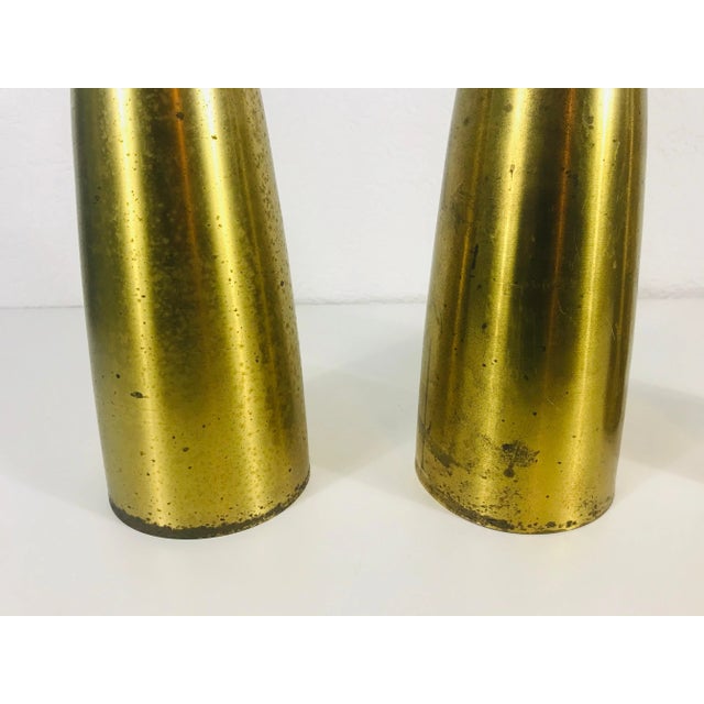 Metal 1950s Mid-Century Modern Brass Pendant Lamps, Germany - Set of 3 For Sale - Image 7 of 13