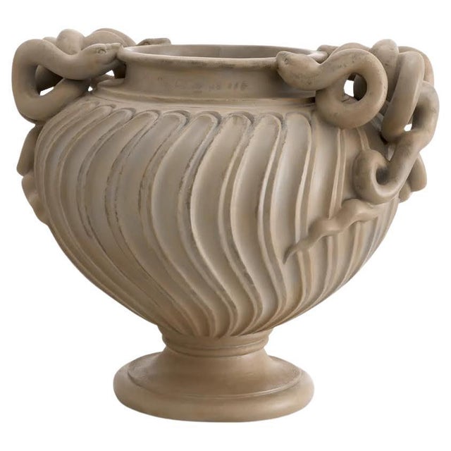 Large Terracotta Pots in the Taste of Ancient Rome, Set of 2 For Sale - Image 6 of 6
