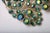 Vintage Aurora Borealis Iridescent Blues, Greens Crystal Pin or Brooch For Sale - Image 4 of 5