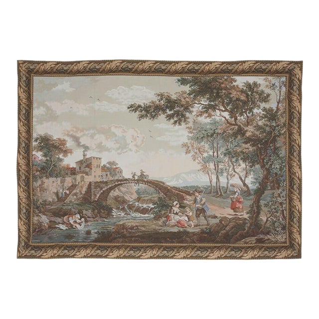 The Bridge Loom Woven Tapestry - 114 X 162 Cm (3'9" X 5'4") - Requires Rod Size 4 For Sale