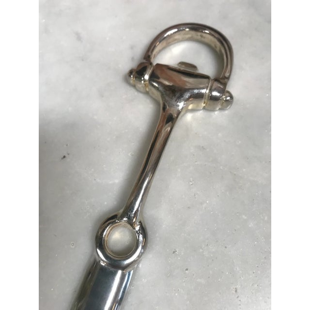 Vintage Silver Plated Equestrian Letter Opener, Italy, 1980s For Sale - Image 4 of 10