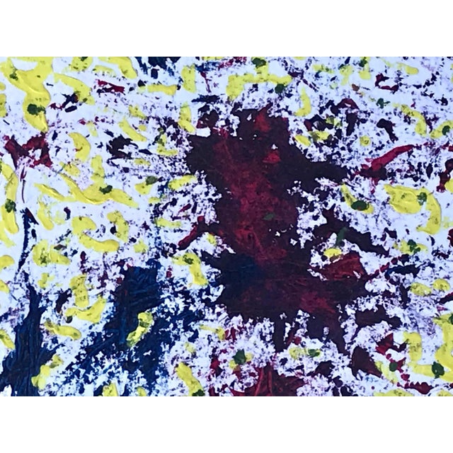 Paint Abstract Painting Mid Century Modern by Lois Walker For Sale - Image 7 of 8