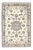 Ivory Fine Hand Knotted Persian Silk & Wool Nain Rug For Sale