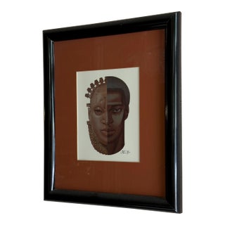 Vintage Carl Owens “The Mask” 1980s Framed Color Print For Sale