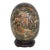 Satsuma Style Hand Painted Porcelain Egg 2pc Including Wood Display Stand 5062b For Sale