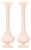 Pink Glass Stem Vase (Set of 2) For Sale