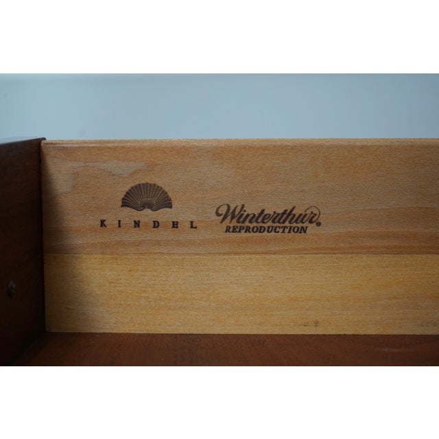 Kindel Winterthur Mahogany Updyke Secretary Desk For Sale - Image 12 of 12