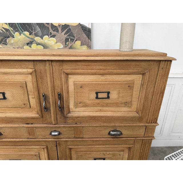 Wood Antique Oak Notarys Cabinet, 1900s For Sale - Image 7 of 8
