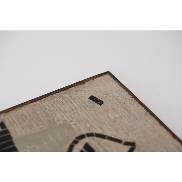 Mid-Century Modern Mosaic Wall Plate by R. Zimmermann for Ritter, 1950s For Sale - Image 9 of 13