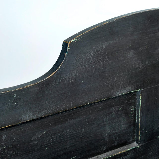 Wood Antique Pine Drop-Top Bench, 1900s For Sale - Image 7 of 12