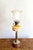 Goldenrod Antique Edwardian Brass Oil Lamp with Glass Shade, 1900s For Sale - Image 8 of 10