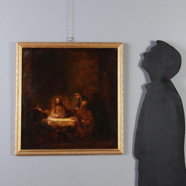Oil on canvas. Copy of the famous painting by Rembrandt, created in 1648 and currently housed in the Louvre Museum in...