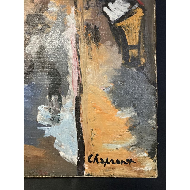 Geneviève Chapront (20th century) Snow, Boulevard Saint-Germain Oil on canvas 1950s Signed lower right Geneviève Chapront...