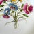 Minton 1940s Rare Set of Hand-Painted Minton Floral Dinner Plates With Aqua Band and Gilt Rim // Signed by Artist J Colclough // Set of 9 For Sale - Image 4 of 12