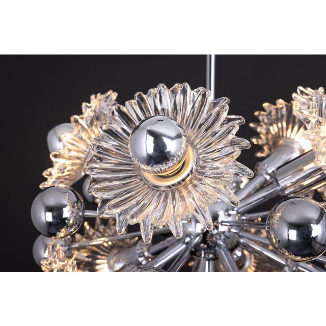 Mid-Century Sputnik Chandelier from Doria Leuchten, Germany, 1970s For Sale - Image 4 of 13