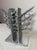 Vintage 91' Chrome Metal Brutalist Statue Sculpture Presentation Award Silver For Sale - Image 11 of 11