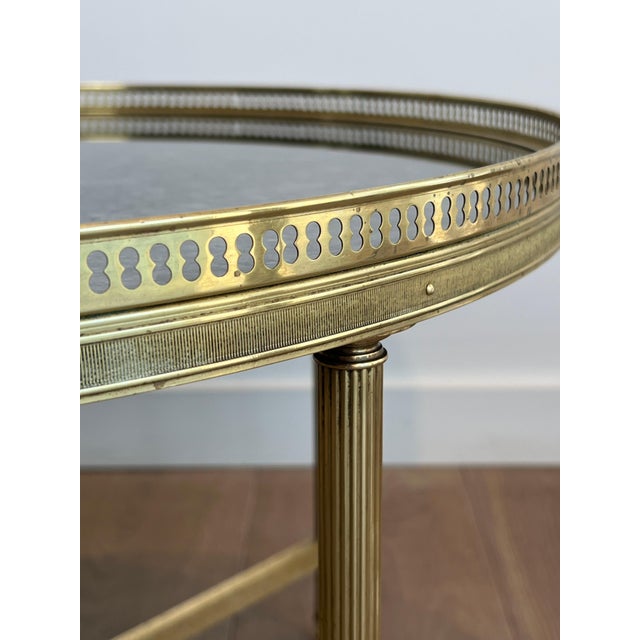 1940s Faux-Antiques Coffee Table with Mirrored Top by Maison Bagués For Sale - Image 9 of 12